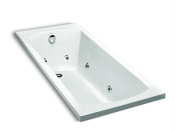 Kohler - Ove®  Drop-in Acrylic Whirlpool Without Pillow In White